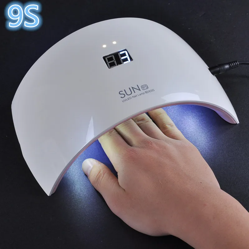 2018 Beauty Nail Art SUN9S 36W UVLED Gel Lamp Dual Hands Curing For Polish Manicure Free Shipping LCD Timer Sensor | Красота и