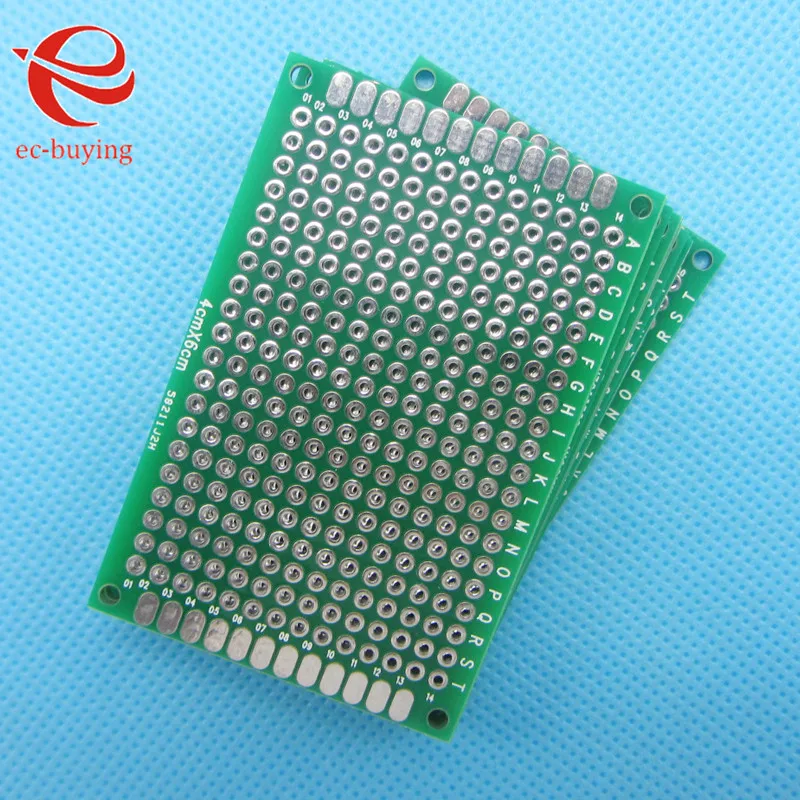 5 шт. двухсторонний медный Прототип PCB Луженая универсальная плата пластина для