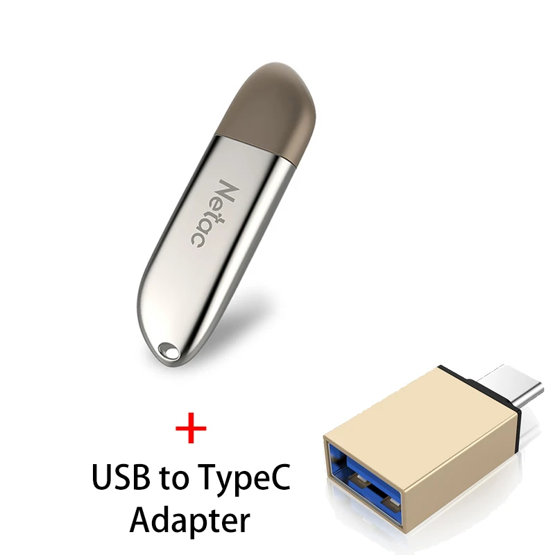 U352 B Netac USB флеш-накопитель 32, 64, 128, 16 ГБ, металлическая Флешка 128 ГБ, 64 ГБ, 32 ГБ, 16 ГБ, флеш-накопитель 3,0, USB флешка, диск на ключ, память для телефона - Цвет: U352 B