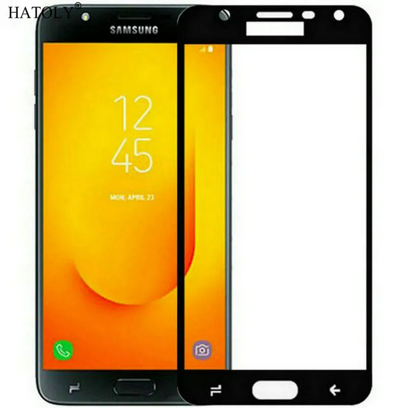 Стекло для Samsung Galaxy J7 Duo закаленное стекло защита экрана пленка с полным покрытием