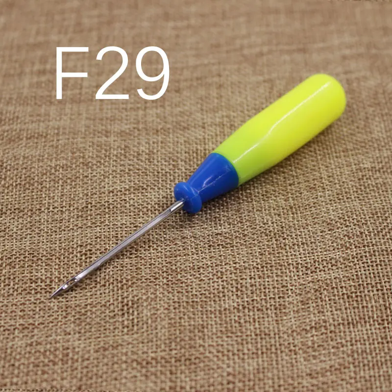 F29 1 шт. кожаный инструмент для шитья шило DIY кожаный тент швейный шило штырь дырокол инструмент для ремонта ручной БРОШЮРОВЩИК рукоделие - Цвет: F29