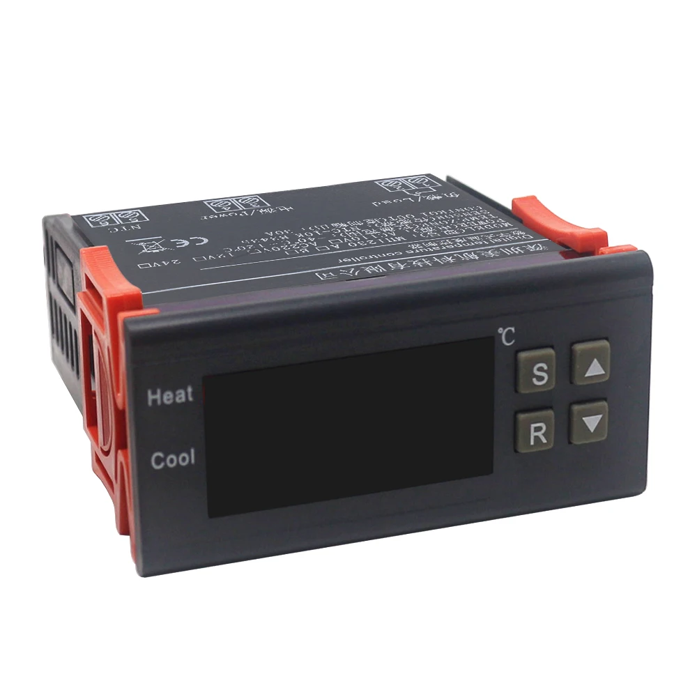 AC 220 V/10A 30A ЖК-дисплей Цифровой термостат регулятор температуры с датчиком NTC