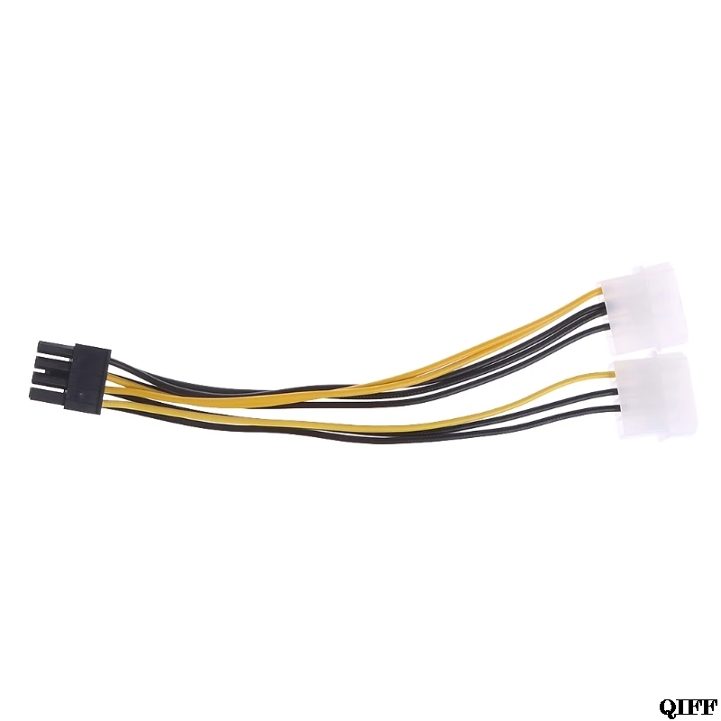 Прямая поставка и оптовая продажа 2x 4-контактный Molex LP4 до 8-контактный PCI Express