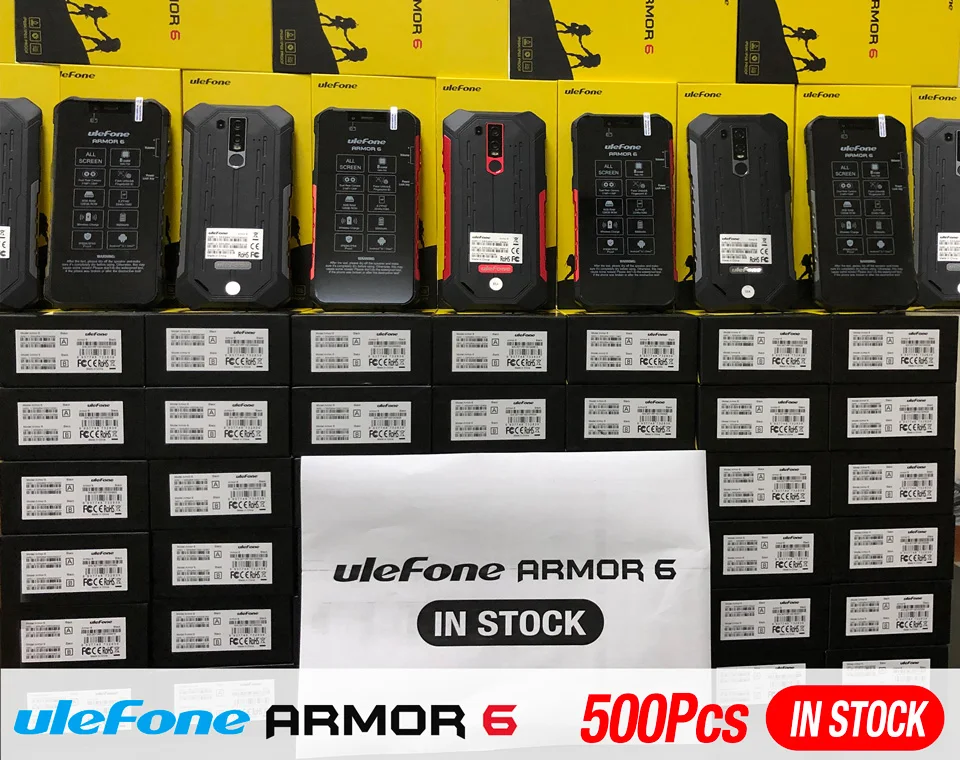 Ulefone Armor 6 телефон смартфон телефоны смартфоны Android 8.1 водонепроницаемый IP68 NFC 6GB+128GB глобальная версия