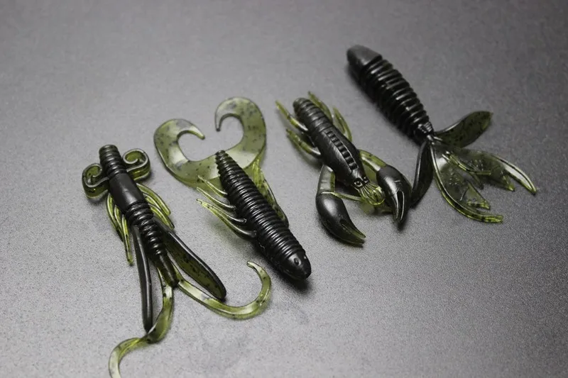 Низкая прибыль 4 шт. 4 шт./упак. креветки наживка из мягкого материала приманки 6 cm 2g с быстрым погружением красочные пластиковые приманки