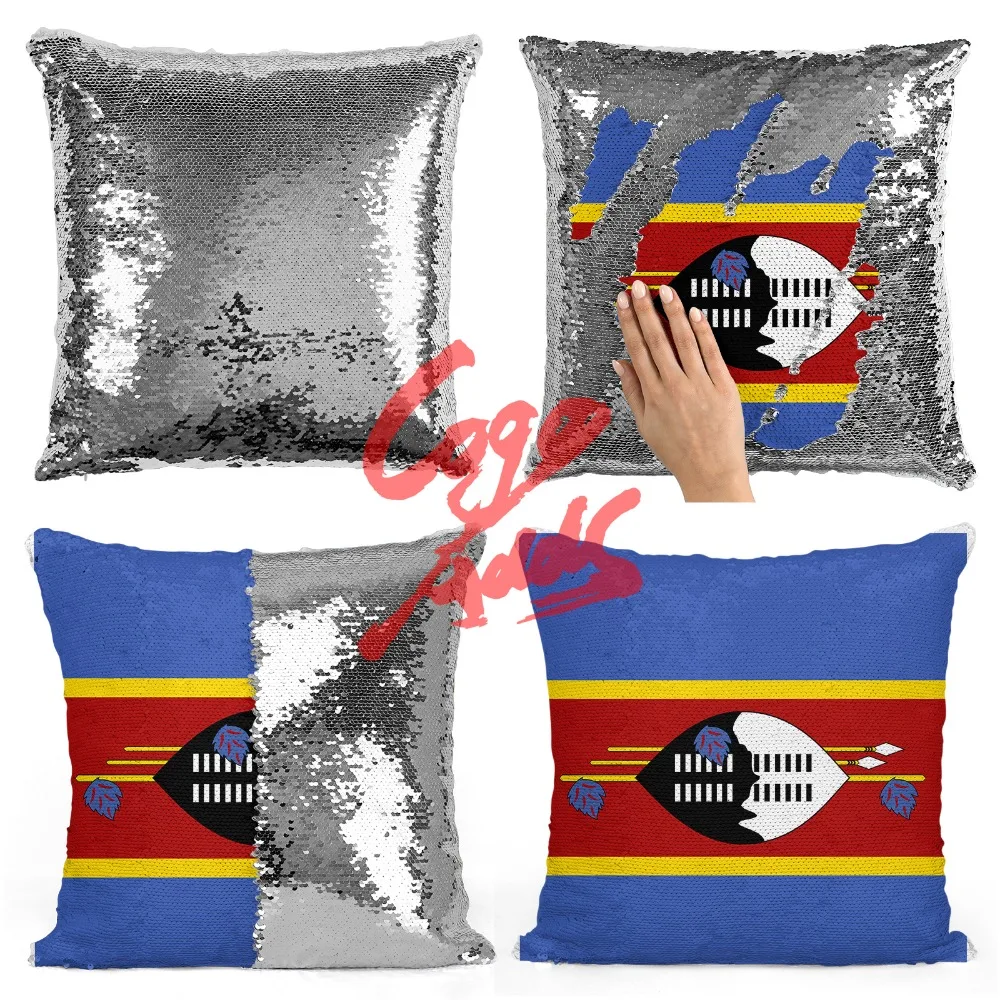 

Swaziland decorative throw pillows reversible mermaid sequin pillow case cover dropshipping