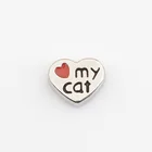 Love my Cat, Плавающие Подвески, подходят для плавающих амулетов, FC0289