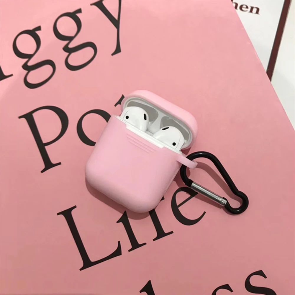 Для Airpods аксессуары силиконовый защитный чехол Bluetooth беспроводные наушники чехол для Apple Air pods чехол зарядная коробка fundas