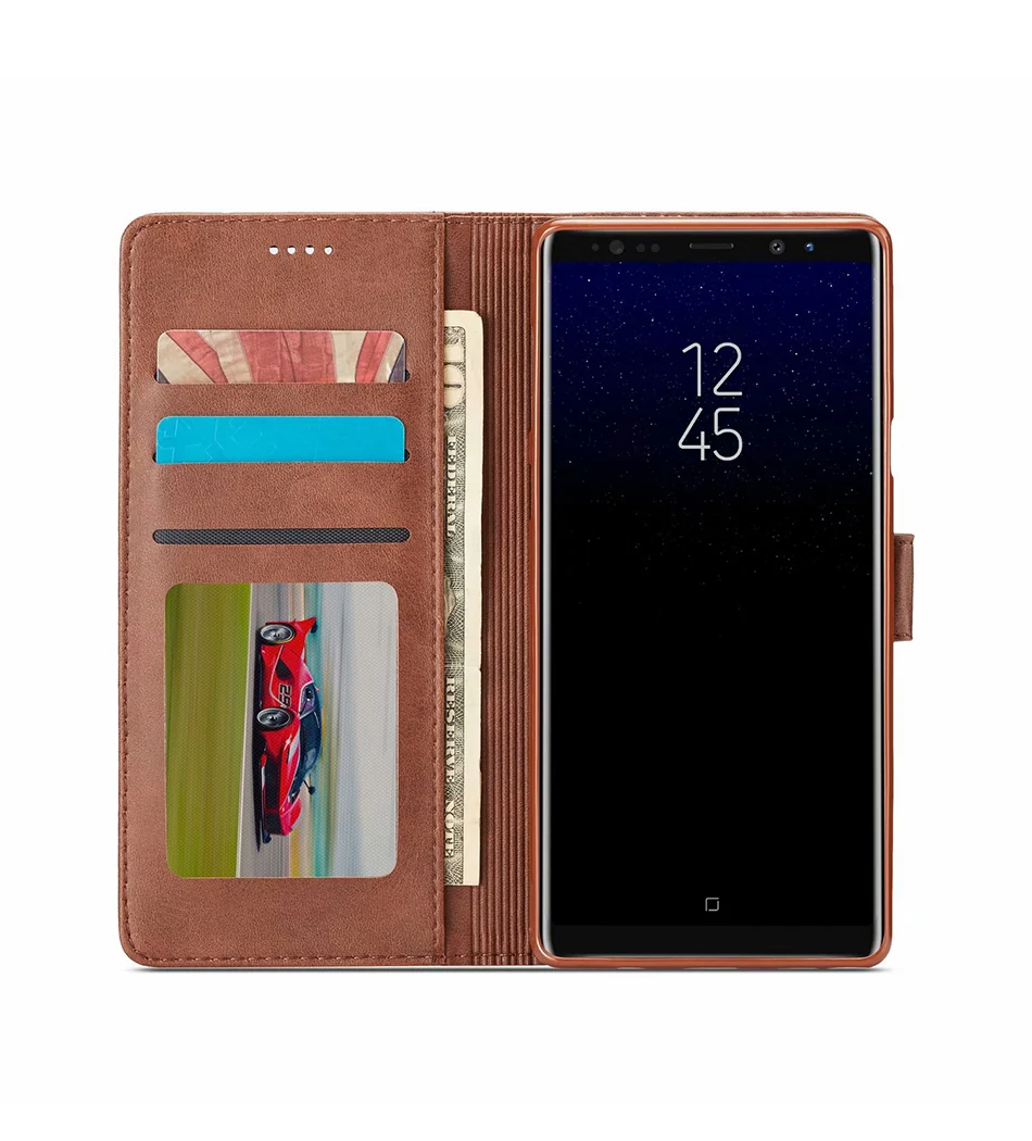 Note 9 чехол для samsung Galaxy Note 9 Чехол-книжка Винтажный чехол для телефона s samsung Note 8 чехол кожаный магнитный чехол-кошелек на Note 8