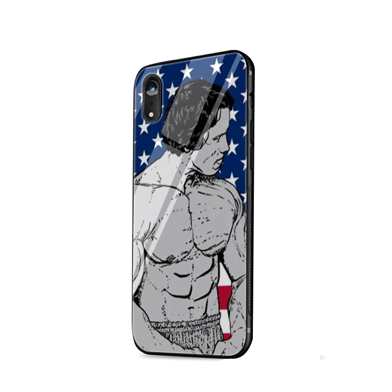 Mobile Phone Case Glass For iPhone 5 5s SE 6 6s 7 8 Plus X XS Max XR Cover Arnold Schwarzenegger Bodybuilding Shell | Мобильные