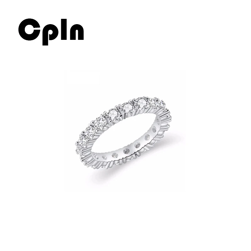Cpln 2019 модное простое однорядное полное серебряное кольцо индивидуальное