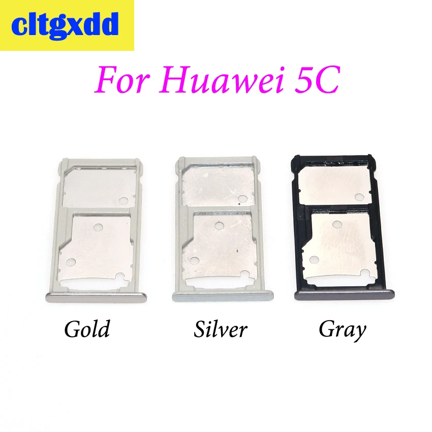 Cltgxdd лоток для sim-карт+ Nano SIM& Micro SD для huawei Honor 5C 5X 6X устройство для чтения sim-карт слот Держатель Замена частей