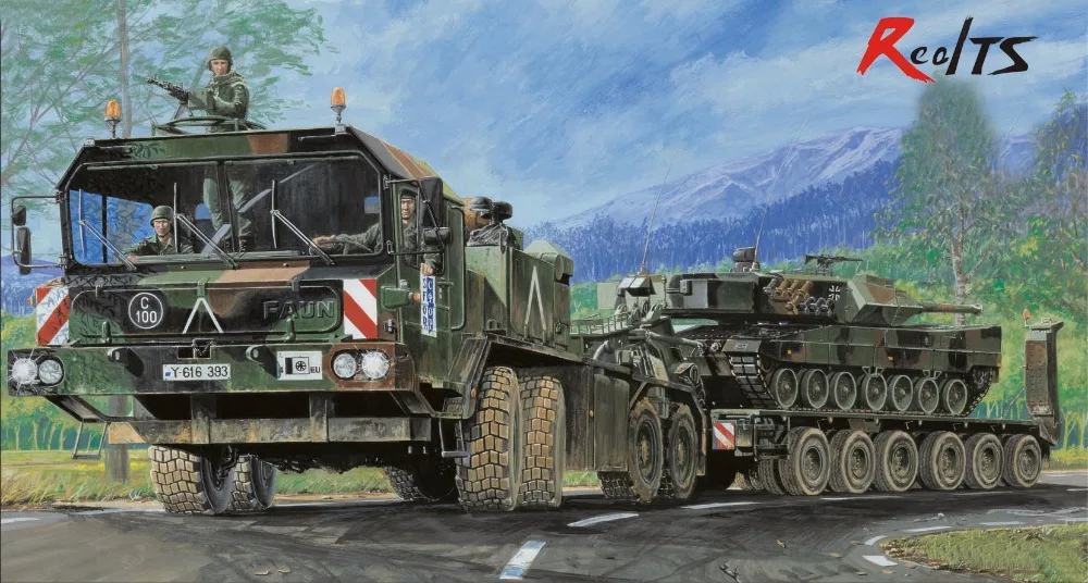 Трубач 00203 1/35 Faun elefant SLT-56 panzer transporter