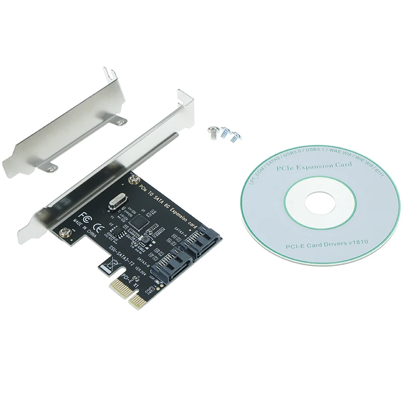 Плата расширения SATA PCI express на 3 0 2 порта карта E III адаптер SATA3 контроллер