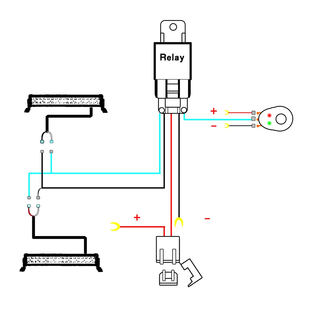 Wiring Harness Wire Switch Relay Kit for Connect Work Driving LED Light Bar Car Spotlight NR-shipping | Автомобили и мотоциклы