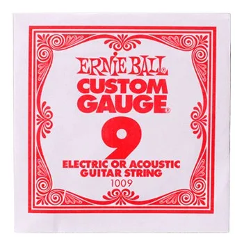 Струны для гитары Ernie Ball, 1-я 2-я 3-я струна, подходят для струн для электрогитары и акустической гитары, по 1 одиночной струне - Цвет: 1009