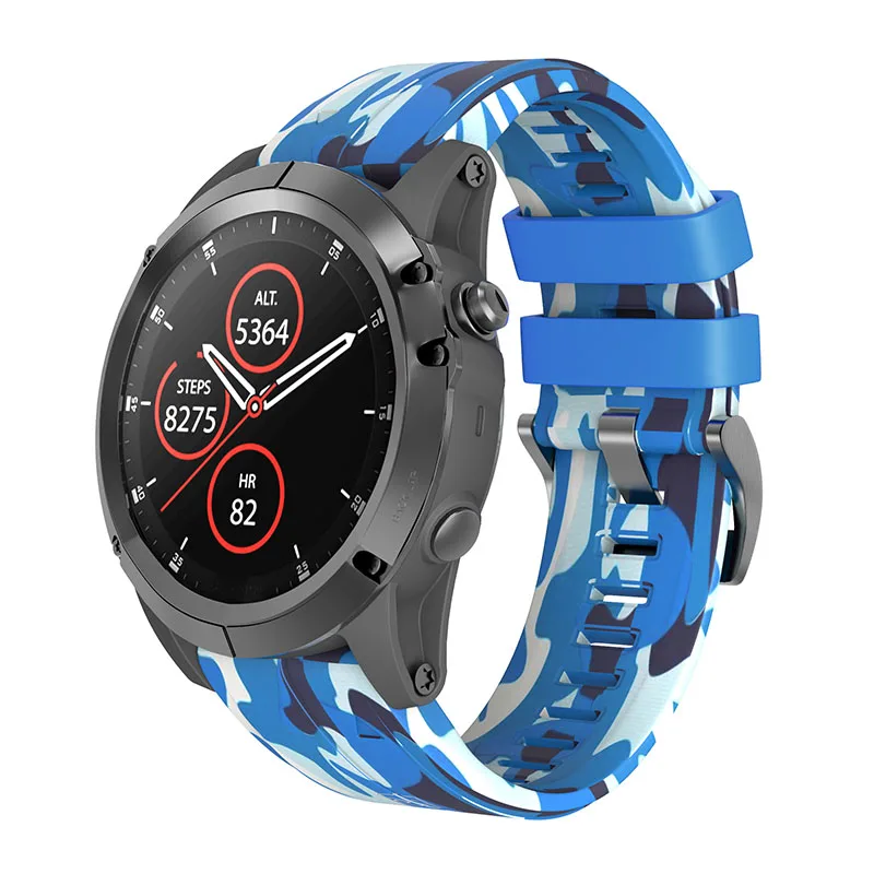 26mm Silicone Camo Watch Band Strap Loop Wristband for Garmin Fenix 3/3 HR/5X XR649 | Электроника