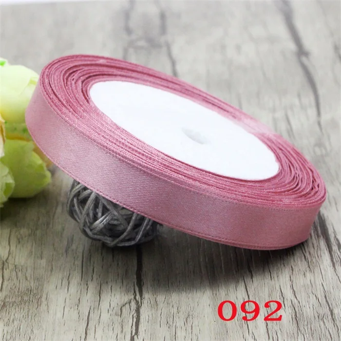 C32 Bean paste pink 1 кг/лот(25 ярдов) 10/12/15/20/25/40 мм сплошной Цвет Рождество атласные ленты для упаковки одежды смычка DIY кружевной отделкой аксессуары U0303 - Цвет: C32 Bean paste pink