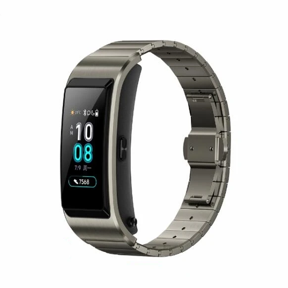 Titanium gray Huawei TalkBand B5 Talk Band B5 Bluetooth умный Браслет фитнес носимые спортивные совместимые смарт-мобильные телефоны устройства браслеты - Цвет: Titanium gray