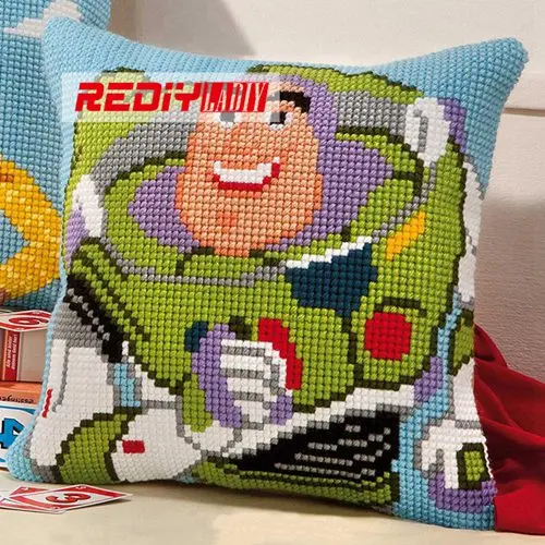 REDIY LADIY вышивки крестом наволочка с принтом из мультфильма Коренастый крестиком Наборы пряжи для подушки с вышивкой домашняя декоративная подушка случае - Цвет: CX0323