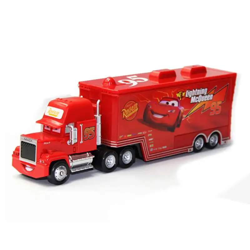 054 13 same picture Disney Pixar Cars 3 Cars 2 Lightning McQueen Мак Дядя Школьный автобус Грузовик Литье под давлением 1:55 Модель Игрушечный автомобиль Детские детские подарки - Color: 054 13 same picture