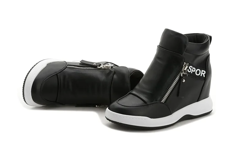 Fujin/Брендовая обувь на танкетке и высоком каблуке zapatos mujer Женская парусиновая