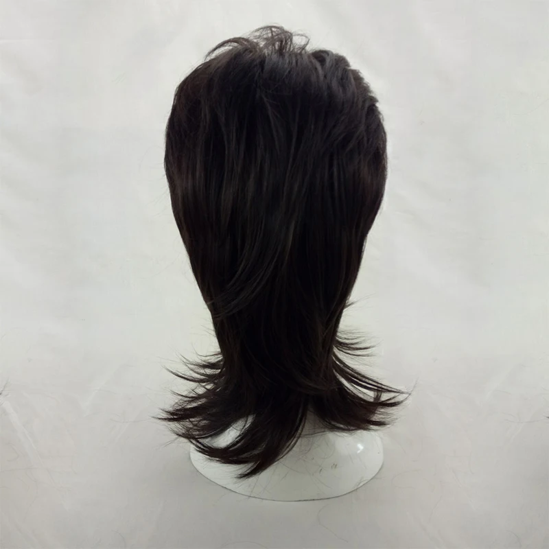 HAIRJOY мужской парик слоистых вьющихся волос средней длины высокая температура Волокно синтетический человек Косплей парики 7 цветов