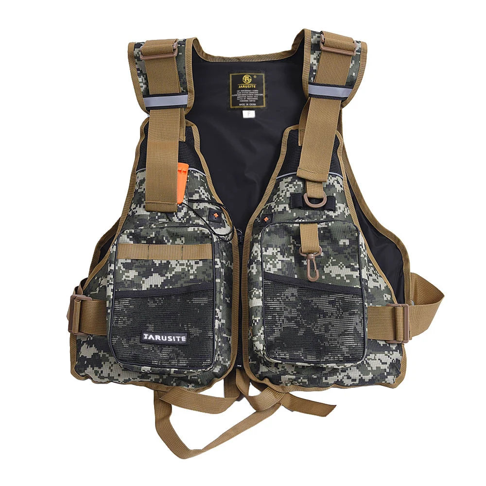 

Professional Flotation Adult Safety Life Jacket Survival Vest Swimming Kayaking Boating Drifting with Emergency Whistle