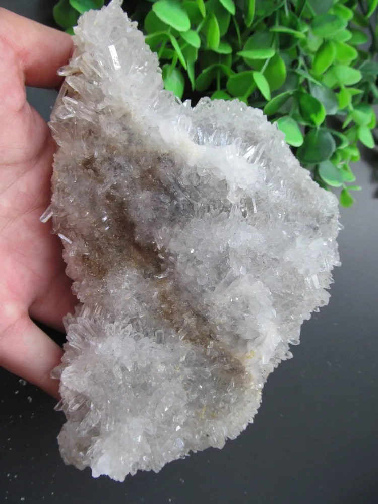 

Natural White Quartz Flowers Crystal Clusters Decoration Resistant Healing Stone Feng Shui Decoration 761g