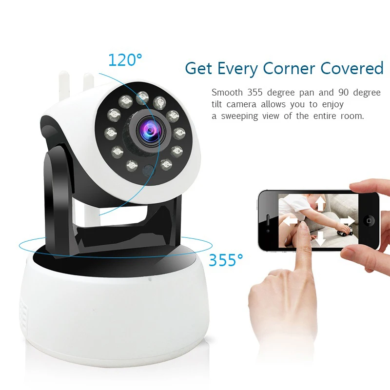 Ip камера безопасности wifi Мини HD 1080P беспроводная видеонаблюдения PTZ CCTV две