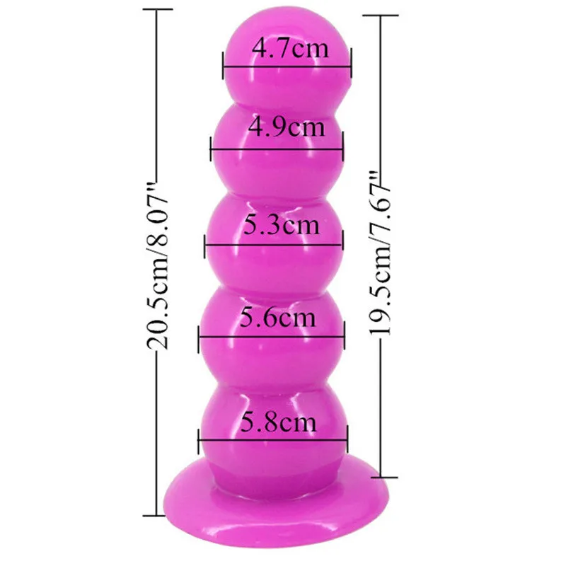 Большой реалистичный фаллоимитатор искусственный пенис 5 твердых бусин шар