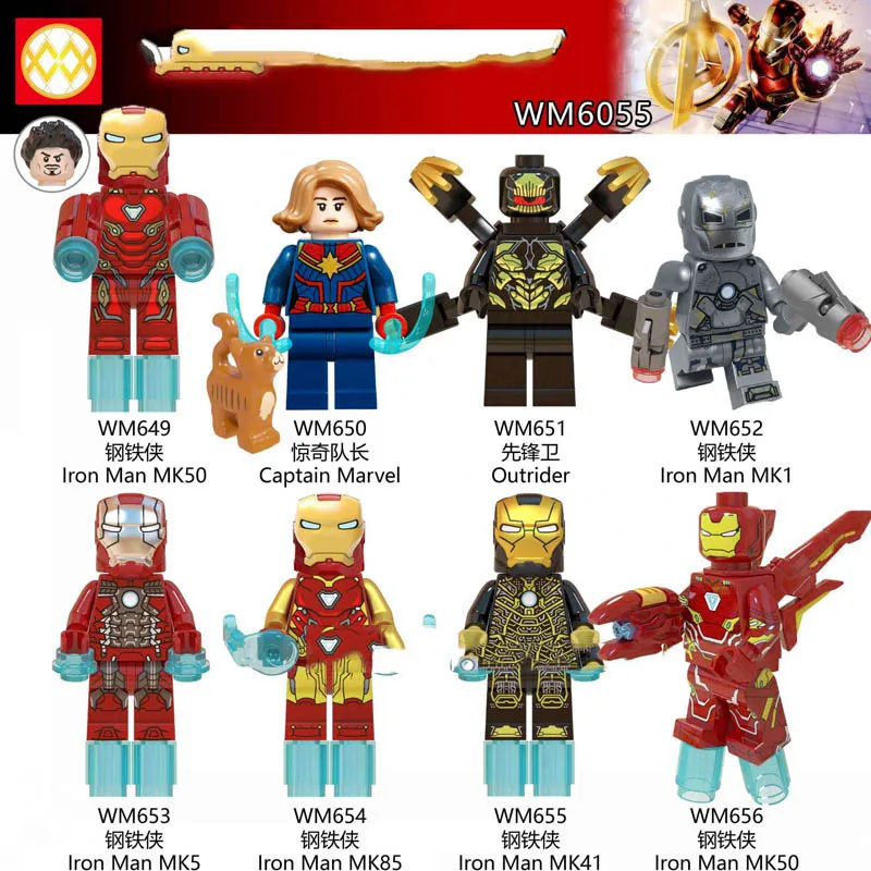 Один продажи Legoingly Марвел Капитан Мстители 4 Супер Герои Америка Черная вдова