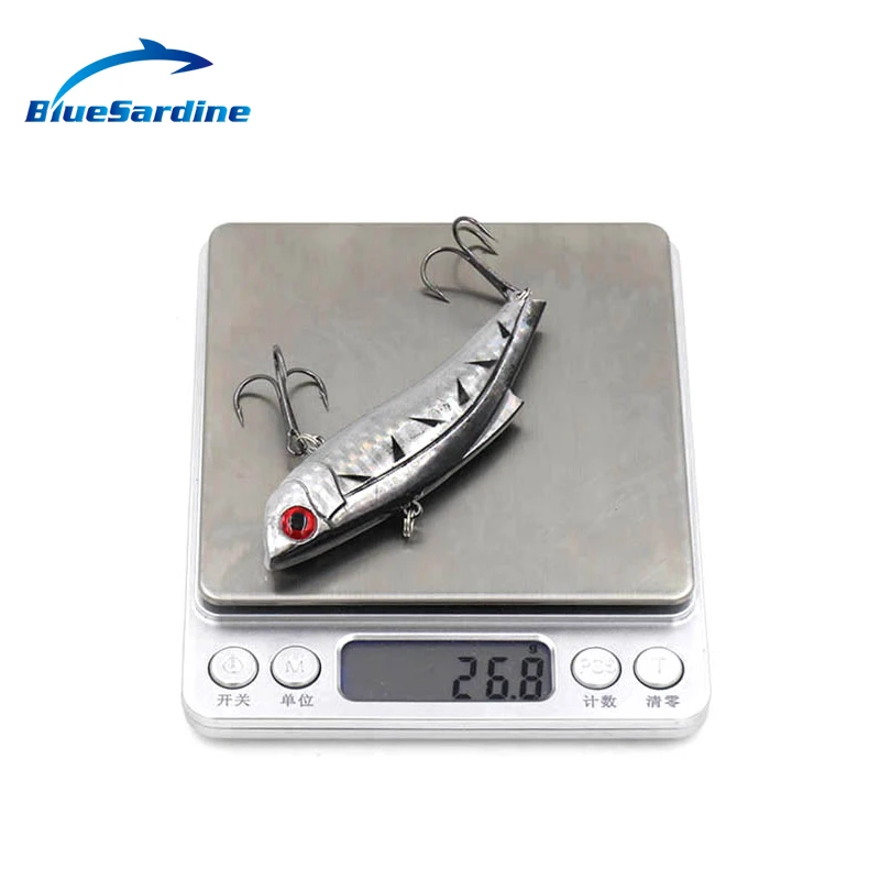 BlueSardine 10 шт 26 8 г 9 см рыболовные приманки металлическая ВИБ вибрационная приманка