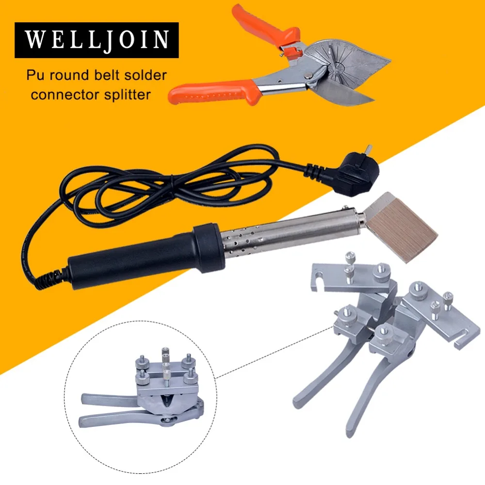 

Tools for PU round belt Welding machine welding clamp+scissor+soldering iron with coating butt welding High quality