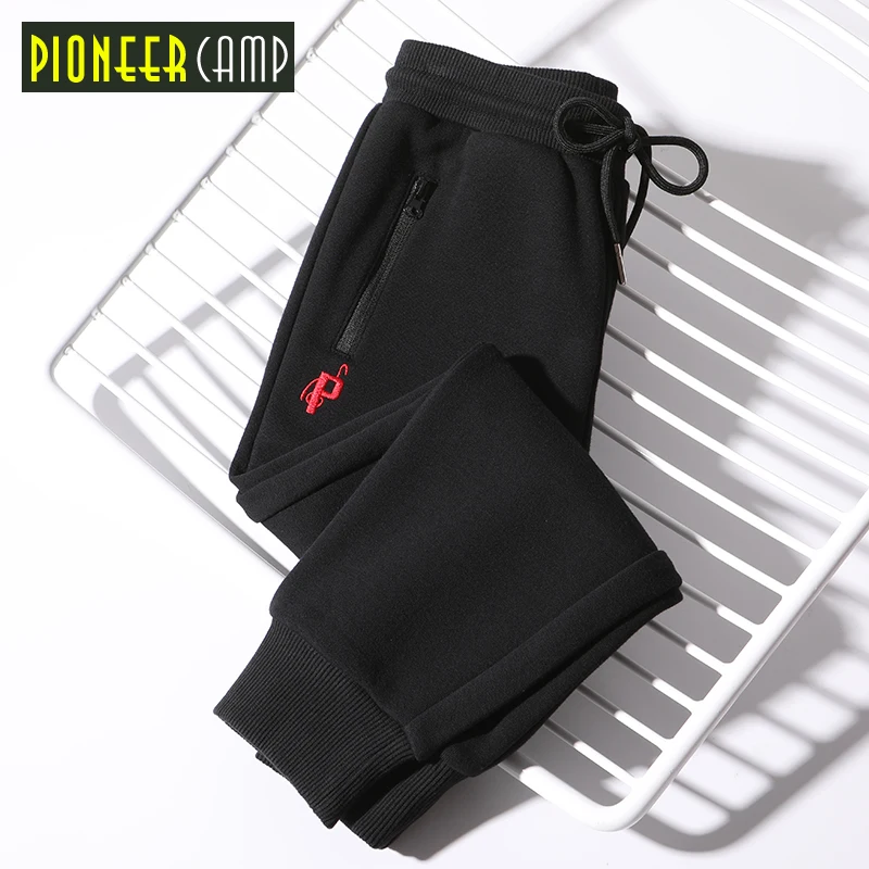 Pioneer camp/Новые Детские Зимние флисовые спортивные штаны с вышивкой для мальчиков