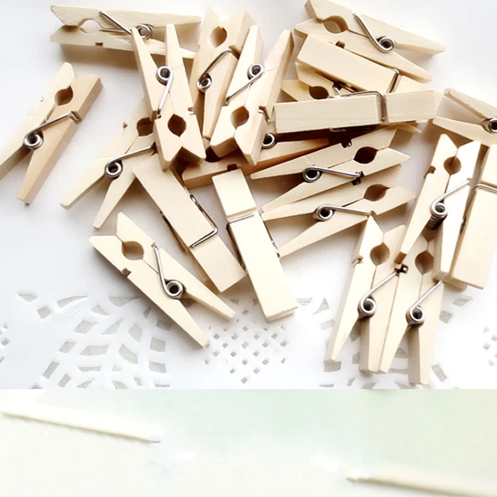 50 шт. деревянные прищепки для фотоальбомов 3 5 см|colored wood|scrapbooking wooden decorationskids wood crafts