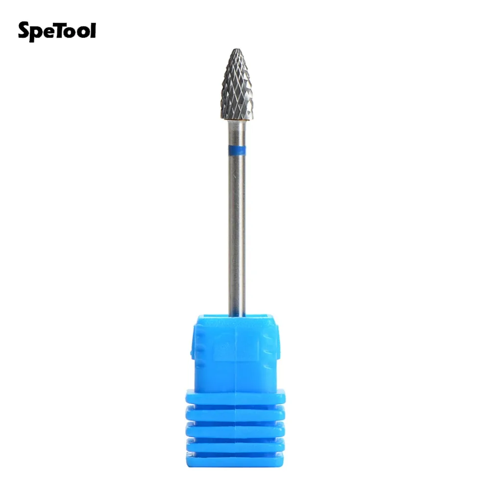 SpeTool Tungsten Carbide Nail Bit For Removing Gel Medium Grit Accessory for Electric Manicure Pedicure Art Salon Tool | Красота и