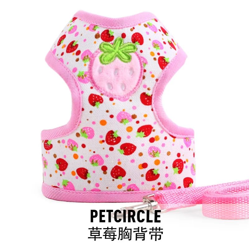 strawberry Petcircle/Популярные однотонные джинсы ошейники для собак, 14 цветов, поводок для собак и девочек, поддерживающий пояс на лямках для щенков, Регулируемый мягкий дышащий - Цвет: strawberry