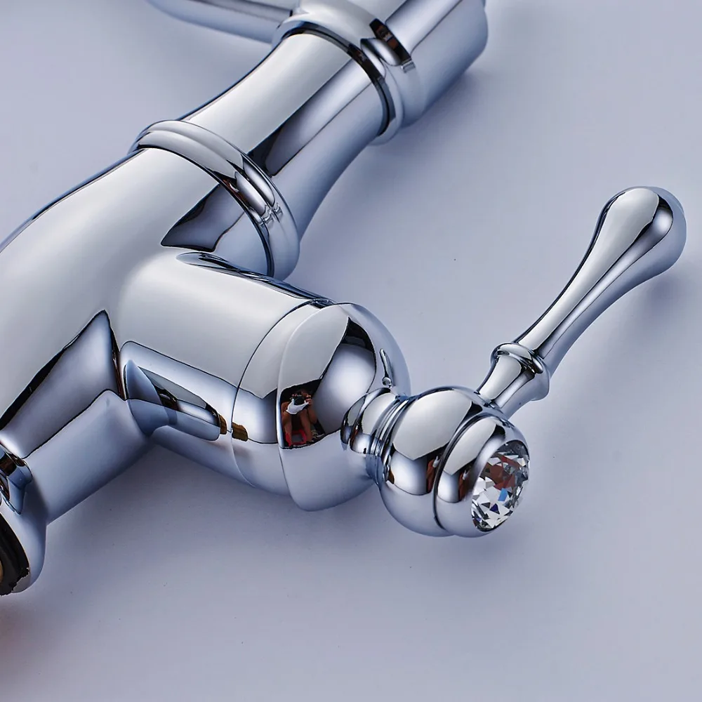 FLG смесители для умывальника на бортике латунный кран ванной комнаты раковины с