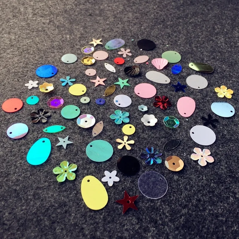ISequins 200 шт./лот 12mm овальный раза блесток матовый разноцветные пайетками Свадебный корабль, ювелирных изделий Аксессуары