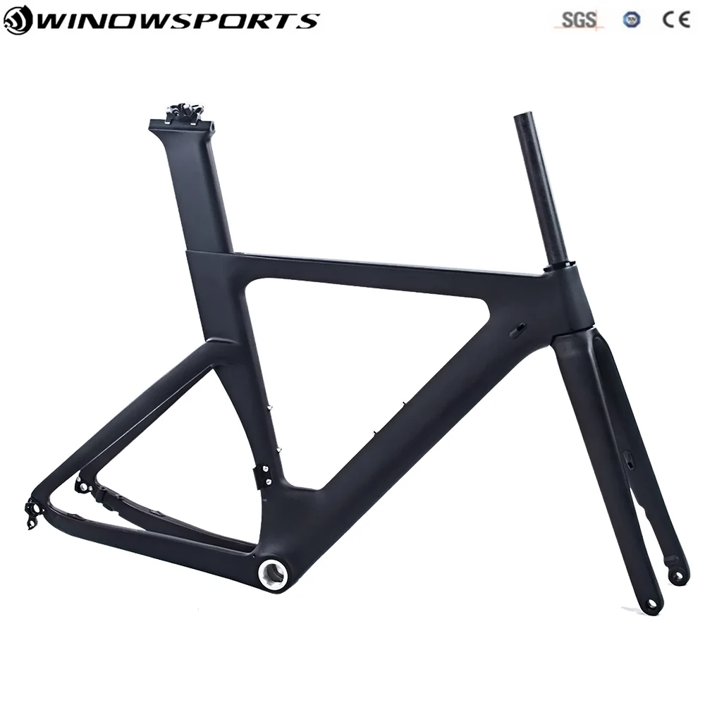 

Carbon Disc Road Bike Frame Aero carbon bicycle bike frame Bsa Frame+Fork+Seatpost+Headset carbon road frame size 49/51/54cm