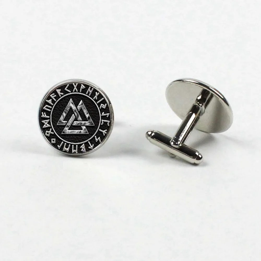 

2019/Fashion Scandinavian Nordic Viking Cross Amulet Men's Shirt Cufflinks Wedding Gift Jewelry Cufflinks