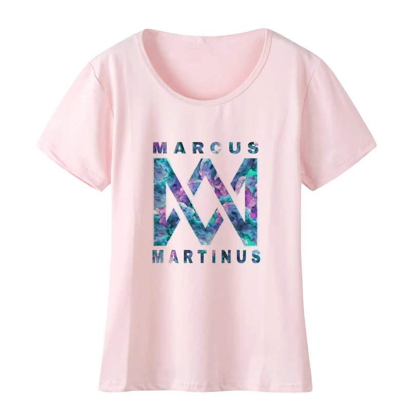 Женская футболка Marcus and Martinus с круглым вырезом и коротким рукавом Забавные