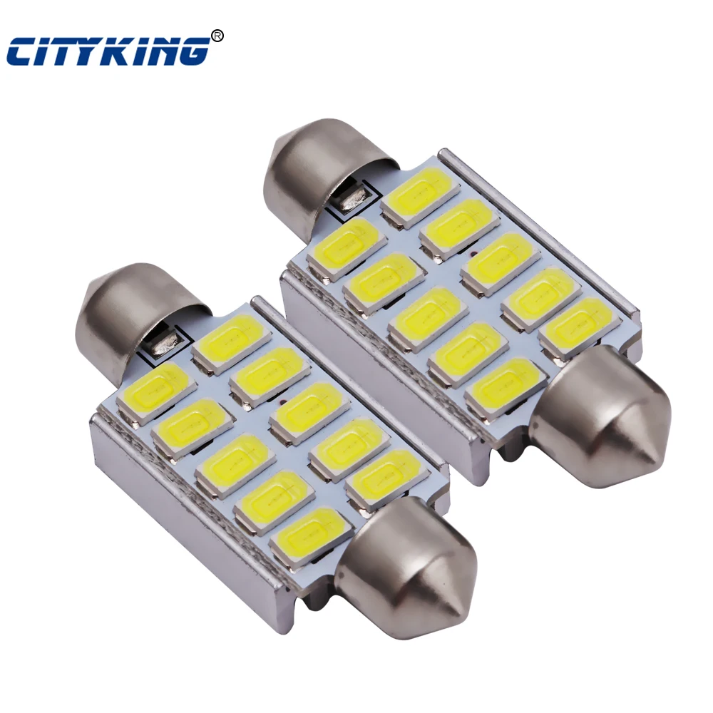 

20PCS/Lot festoon 39mm LED 10smd Canbus Error Light Bulb C5W 10LED LED Festoon Interior Dome Light Lamp Bulb For Car