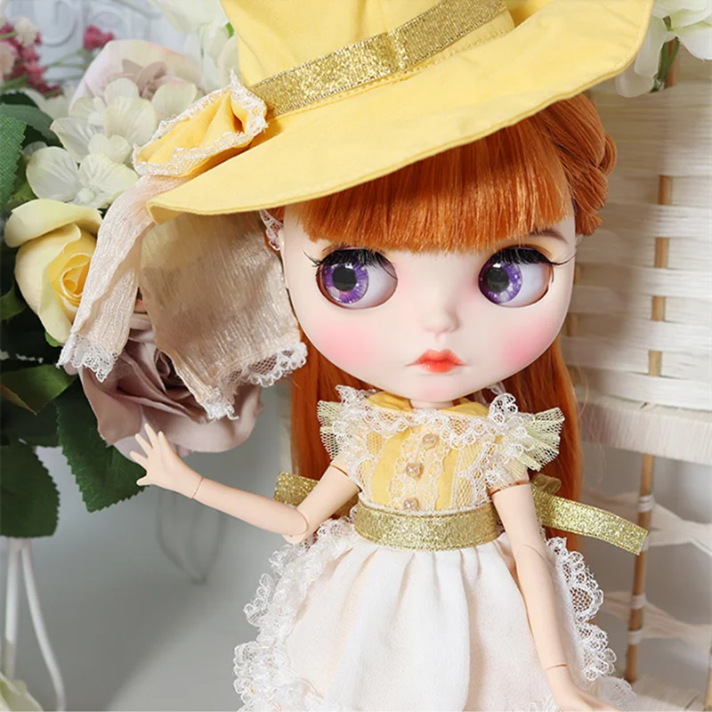 Ледяной DBS Blyth кукольные 1/6 шарнирное тело ручная роспись матовая лицевая сторона