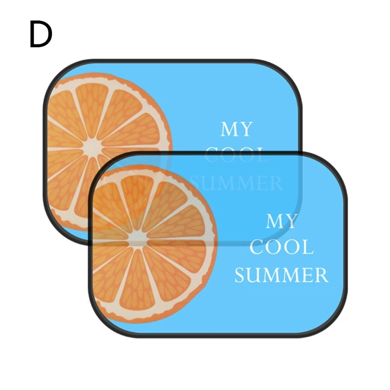 Orange 2 шт. милый мультфильм автомобиль Стайлинг занавес анти Универсальный окна автомобиля Детские Солнцезащитные оттенки - Цвет: Orange