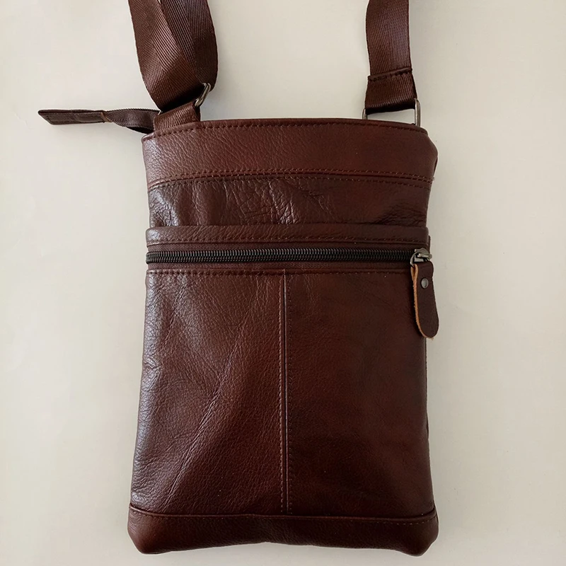 Хит продаж мужская кожаная сумка через плечо деловая повседневная на