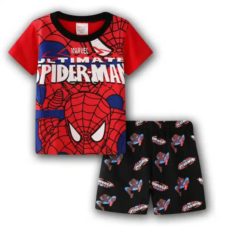 От 2 до 7 лет детские пижамы летняя футболка с короткими рукавами + шорты