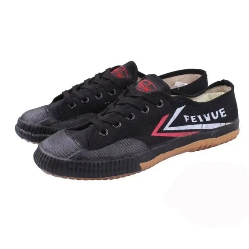 black USHINE, EU27-47, белые, черные, Классические боевые искусства, TaiChi KungFu ушу, тренировочные боксы для бега, обувь для детей и взрослых - Цвет: black