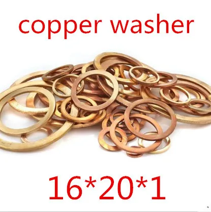 Высококачественная плоская шайба из красной меди M16 * 20*1 x 20|washer flat|copper flat washersflat